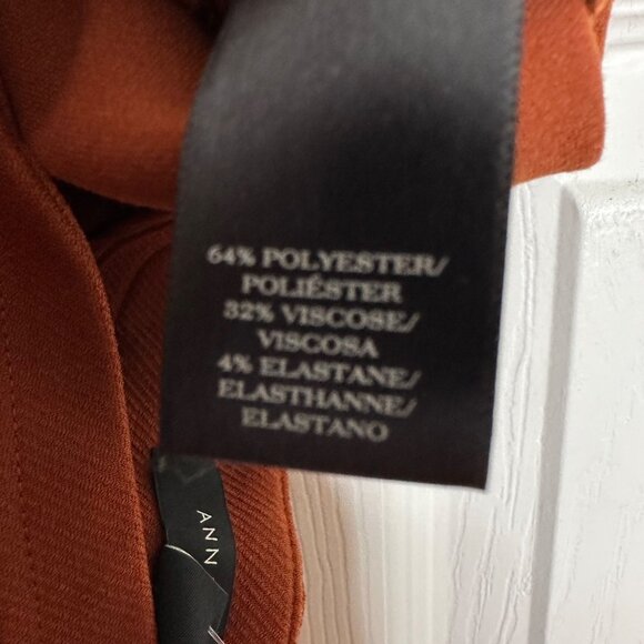 NEW Ann Taylor Skirt Patch Pocket Burnt Orange Boho 70's Stretch Size 6P - Picture 10 of 11